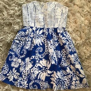 Lilly Pulitzer sweetheart neckline Sundress